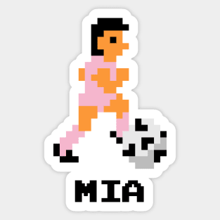 8-Bit Soccer - Miami Sticker